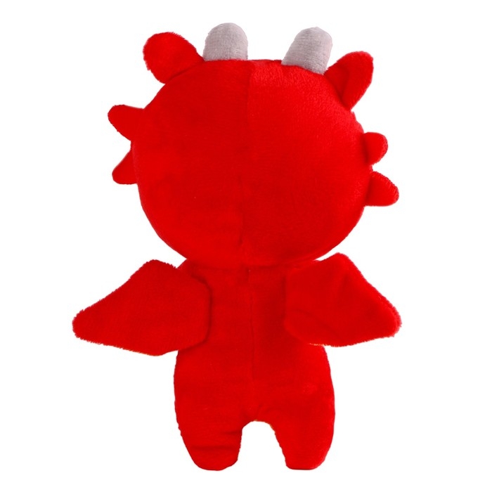 Игрушка мягкая &laquo;Дракончик. Счастье&raquo;, 12 см, цвет красный