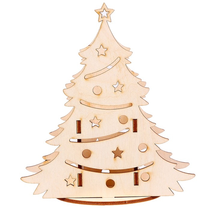 Заготовка для творчества &laquo;Карандашница. Ёлочка&raquo;