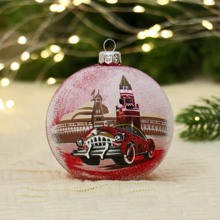 Ёлочный шар d-10 см "Москва. Ретро."