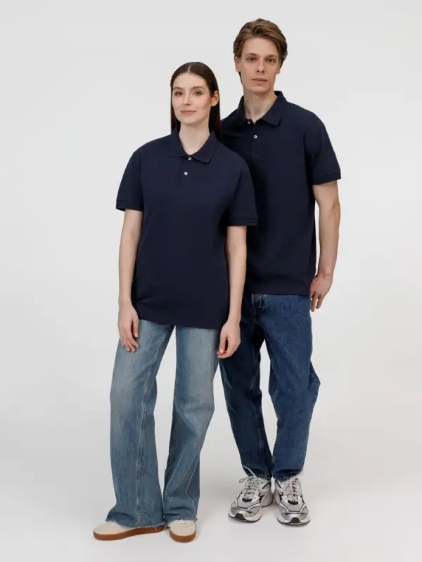 Рубашка поло унисекс Pacific, кобальт (темно-синяя), размер S