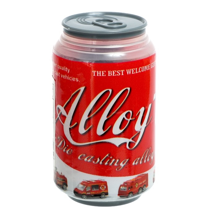 Машина металлическая «Спецслужбы» в банке, цвет МИКС Машина металлическая «Спецслужбы» в банке, цвет МИКС