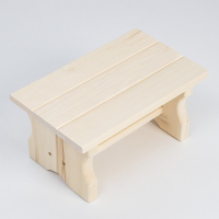 Лавочка низкая, 35&times;21&times;17см, из липы "Первый сорт", "Добропаровъ"