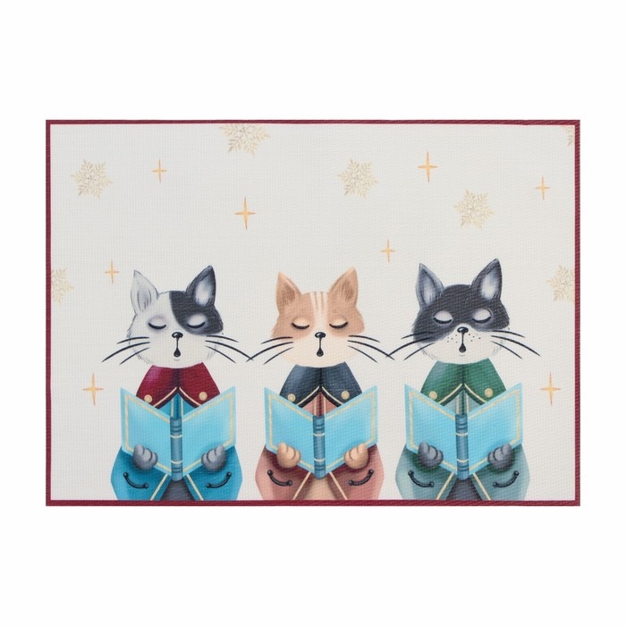 Салфетка новогодняя на стол Доляна &laquo;See&raquo;, 40х29см