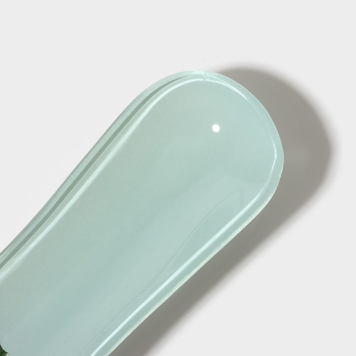 Подставка стеклянная под ложку Доляна &laquo;Кролик&raquo;, 23,5&times;8,3&times;1,5 см