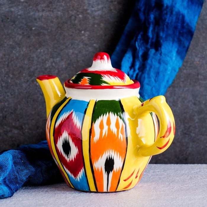 Чайник Риштанская Керамика Чайник Риштанская Керамика "Атлас", 700 мл, микс