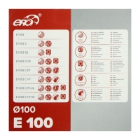 Вентилятор вытяжной ERA E 100-02, 160x160 мм, d=100 мм