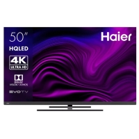 Телевизор Haier SMART TV АХ Рго, 50", 3840x2160,DVB-T2/C/S2,HDMI 4, USB 2, Smart TV, чёрный