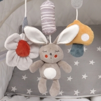 Подвеска - погремушка «Зайка Бонни», пищит, шуршит, на кроватку, коляску, Крошка Я Подвеска - погремушка «Зайка Бонни», пищит, шуршит, на кроватку, коляску, Крошка Я