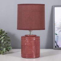 Настольная лампа Берти E14 40Вт терракотовый 15х15х29 см RISALUX Настольная лампа Берти E14 40Вт терракотовый 15х15х29 см RISALUX