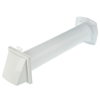 Клапан приточный ERA 10КП-02, d=100 мм, длина 500 мм, внешняя решетка из ABS-пластика Клапан приточный ERA 10КП-02, d=100 мм, длина 500 мм, внешняя решетка из ABS-пластика