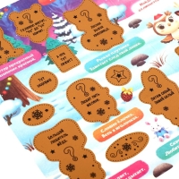 Книжка со скретч-слоем и многоразовыми наклейками &laquo;Новый год в лесу&raquo;