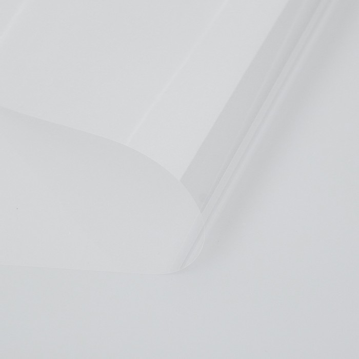 Плёнка для цветов прозрачная 0,6 х 46,5 м, 1000 г, 40 мкм