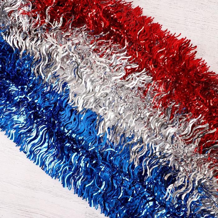 Мишура Мишура "Широкая волна" d-19 см, 200 см, микс