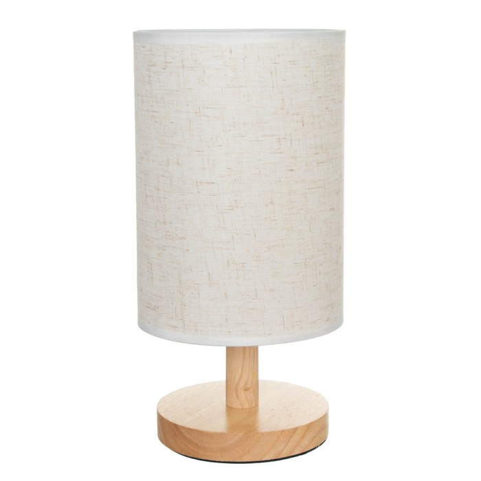 Лампа настольная "Брюссель" 1х40Вт E27 белый 14х14х27 см RISALUX