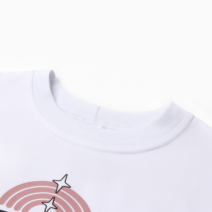 Футболка детская MINAKU, цвет белый, рост 146 см