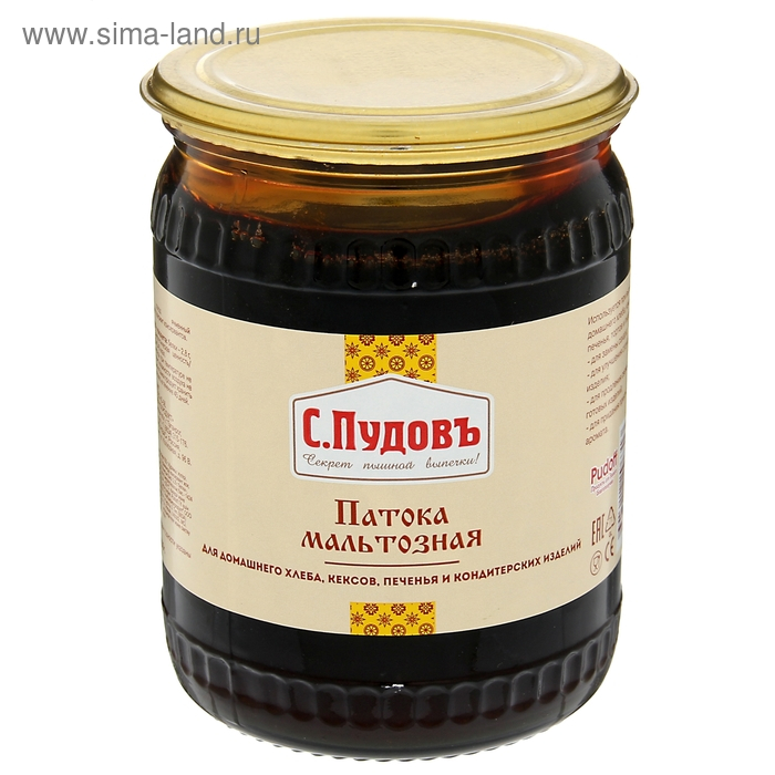 Патока мальтозная &laquo;С. Пудовъ&raquo;, 700 г