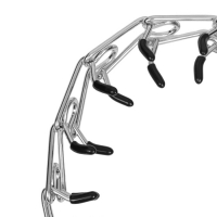 Ошейник - полуудавка строгий с защитными колпачками, 3 мм х 50 см