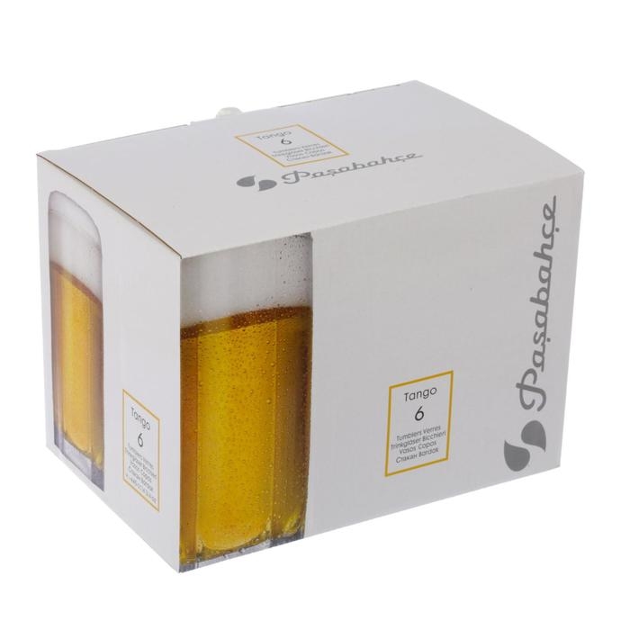 Набор стеклянных стаканов для пива Tango, 440 мл, 6 шт Набор стеклянных стаканов для пива Tango, 440 мл, 6 шт