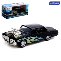 Машина металлическая Muscle car, масштаб 1:32, свет и звук, инерция, цвет чёрный Машина металлическая Muscle car, масштаб 1:32, свет и звук, инерция, цвет чёрный