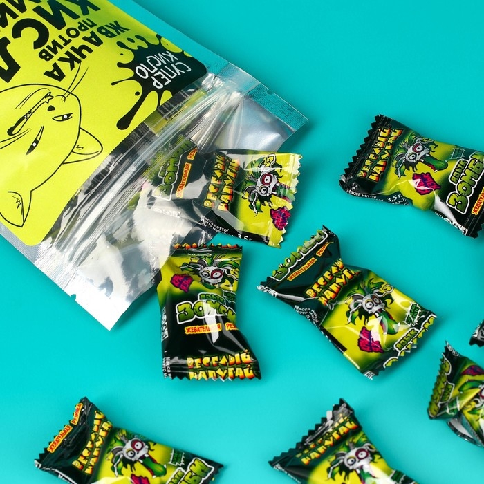 Жевательная резинка кислая &laquo;Против кислой мины&raquo;, 13 шт., 45 г.