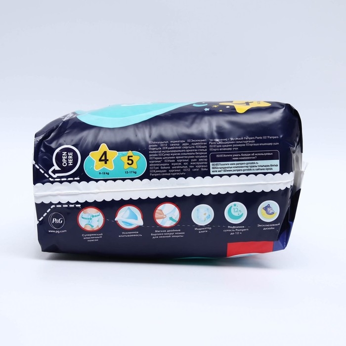 Подгузники-трусики Pampers ночные, 9-15 кг, 30 шт. Подгузники-трусики Pampers ночные, 9-15 кг, 30 шт.