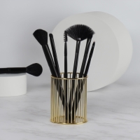 Органайзер - подставка для хранения маникюрных/косметических принадлежностей, d = 8 &times; 10 см, цвет золотистый