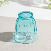 Стакан низкий стеклянный &laquo;Роман&raquo;, 250 мл, цвет бирюзовый