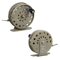 Катушка инерционная, металл, диаметр 6.5 см, цвет серый, 808