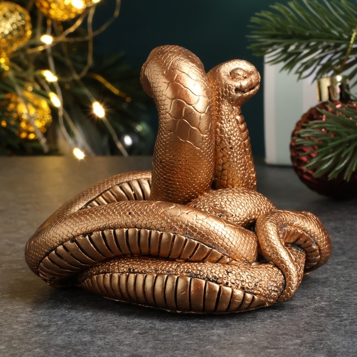 Фигура Фигура "Пара змей" бронза, 8х8см