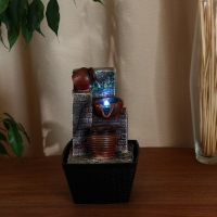 Фонтан "Кувшины маленькие" 12х12,5х20 см (с подсветкой, без шарика) Фонтан "Кувшины маленькие" 12х12,5х20 см (с подсветкой, без шарика)