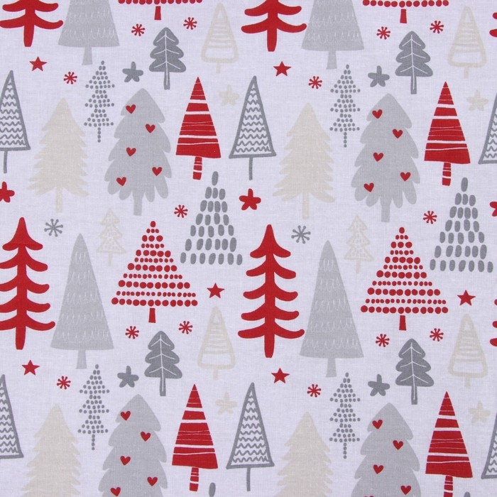 Постельное бельё Постельное бельё "Этель" 1.5 сп New Year's pattern 143х215 см, 150х214 см, 70х70 см - 2 шт, бязь