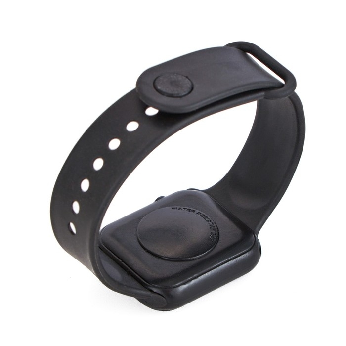 Часы наручные электронные, ремешок силикон, черные Часы наручные электронные, ремешок силикон, черные