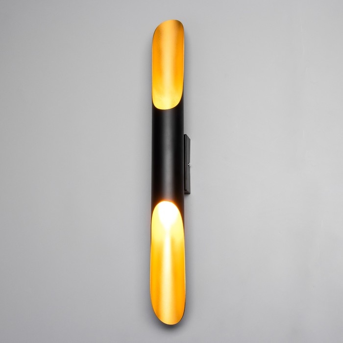 Бра "Бамбу" Е27 40Вт черный золото 6х6х60см