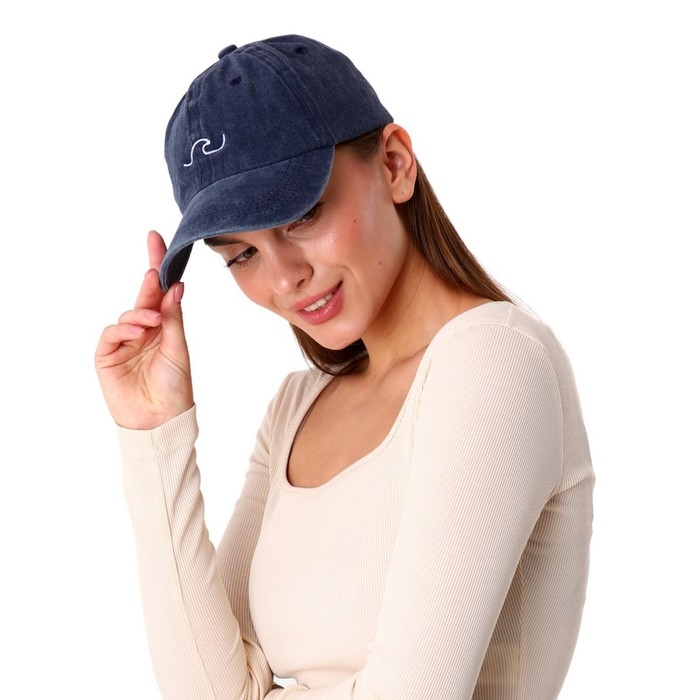 Кепка женская «Волна», джинса, р-р 56 Кепка женская «Волна», джинса, р-р 56