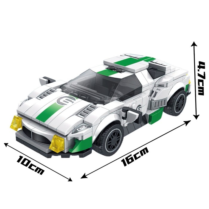 Конструктор Гонка &laquo;Спорткар&raquo;, 306 деталей