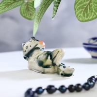 Сувенир &laquo;Лягушка сидячая&raquo;, гжель, цветная, 8 х 5,5см