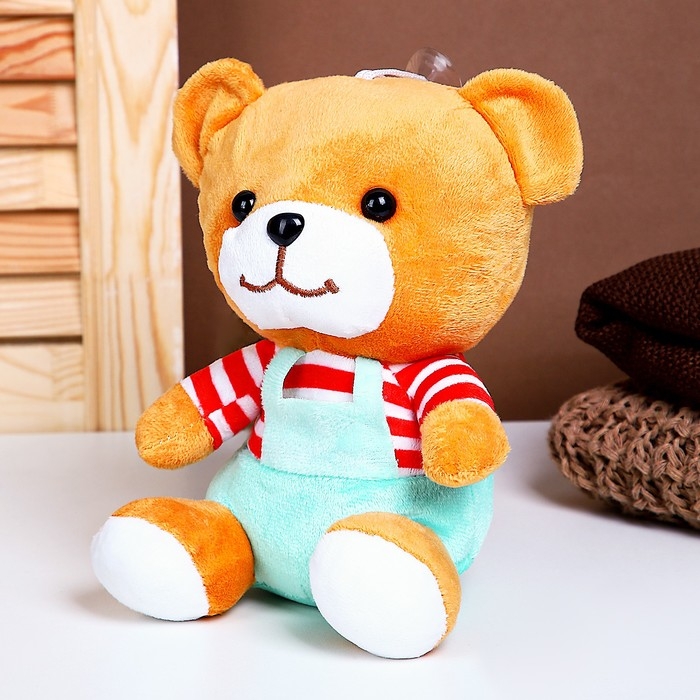 Мягкая игрушка &laquo;Мишка&raquo;, в комбинезоне, 20 см