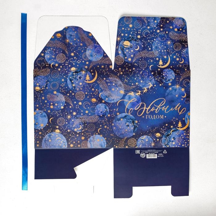 Коробка подарочная новогодняя складная &laquo;Новогоднее волшебство&raquo;, 18 х 18 х 18 см, Новый год