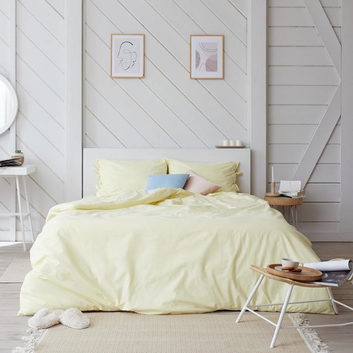 Постельное белье Этель дуэт &laquo;Миндальное молоко&raquo; 143*215-2шт, 200*180*25, 50*70-2шт