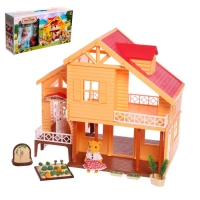 Дом-дача для зверей, с мебелью и аксессуарами Дом-дача для зверей, с мебелью и аксессуарами