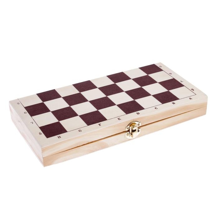 Шахматы настольные, 29 х 29 см, доска дерево, фигуры пластик Шахматы настольные, 29 х 29 см, доска дерево, фигуры пластик