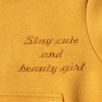 Свитшот детский НАЧЕС, цвет горчичный, рост 98 см