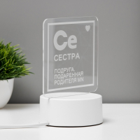 Светильник "Сестра" LED RGB от сети RISALUX