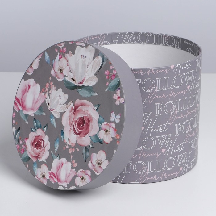 Набор коробок 5 в 1, упаковка подарочная, &laquo;Цветы&raquo;, 13 х 13,5‒19.5 х 23 см