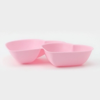 Менажница &laquo;Сердца&raquo;, 2 секции, 27&times;17 см, цвет МИКС