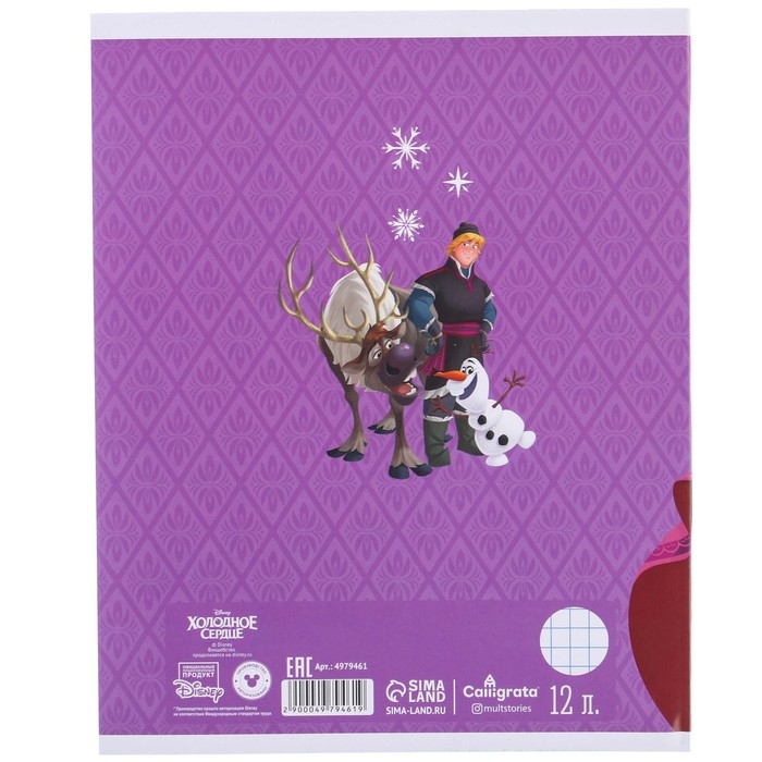 Подарочный набор первоклассника, 9 предметов (с короной), Холодное сердце