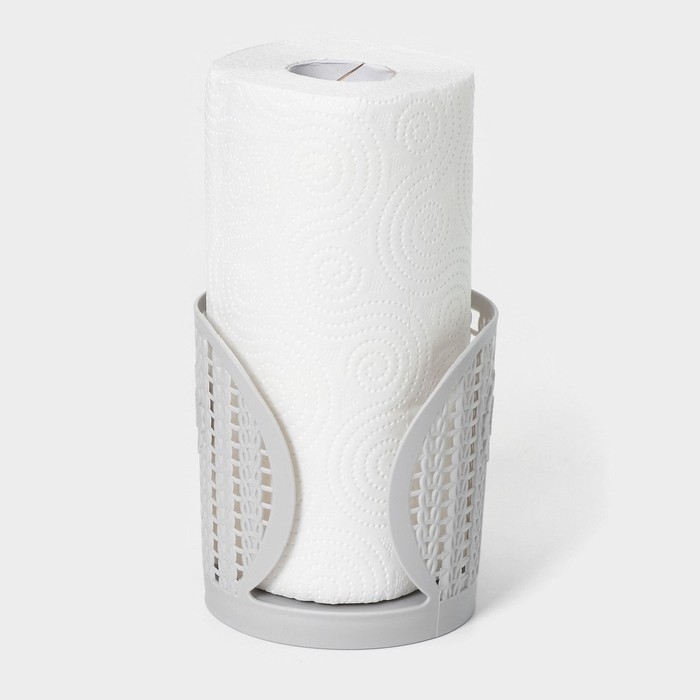 Держатель для бумажных полотенец «Вязание», 13,5×14 см, цвет МИКС Держатель для бумажных полотенец «Вязание», 13,5×14 см, цвет МИКС