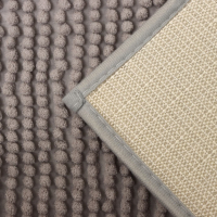 Коврик для ванной Доляна «Букли», 40×60 см, цвет серый Коврик для ванной Доляна «Букли», 40×60 см, цвет серый