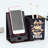 Органайзер для канцелярии с подставкой под телефон &laquo;Учеба&raquo;