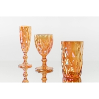 Набор стаканов стеклянных Magistro &laquo;Круиз&raquo;, 350 мл, 8&times;12,5 см, 6 шт, цвет янтарный